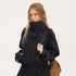 DIDDI_MODA_Solid_Stand_Collar_Double_Drawstring_Waist_Women&