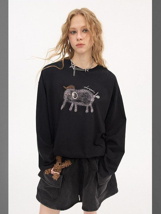 DIDDI MODA Speckled Small Elephant Embroidery Princess Women&
