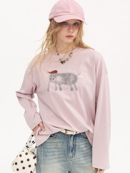 DIDDI MODA Speckled Small Elephant Embroidery Princess Women&