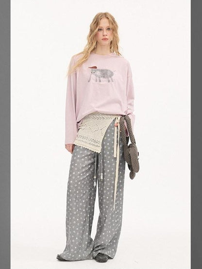 DIDDI MODA Speckled Small Elephant Embroidery Princess Women&