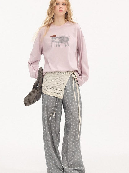 DIDDI MODA Speckled Small Elephant Embroidery Princess Women&