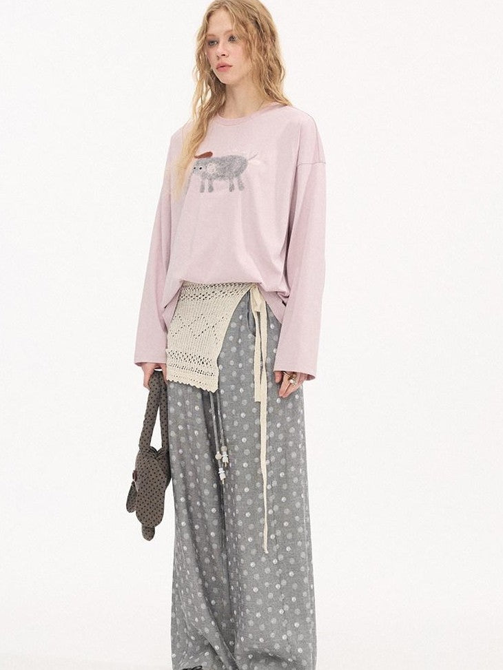 DIDDI MODA Speckled Small Elephant Embroidery Princess Women&