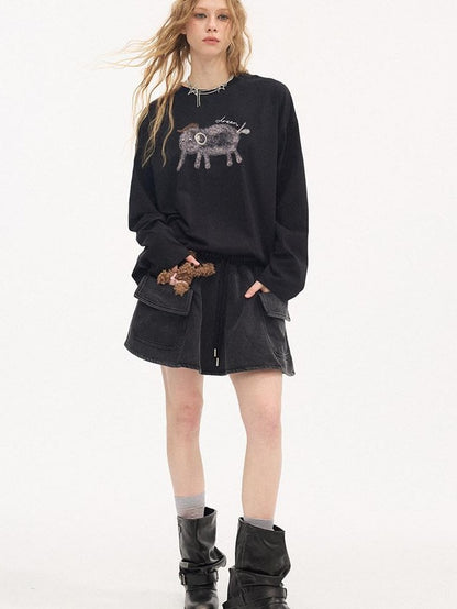 DIDDI MODA Speckled Small Elephant Embroidery Princess Women&