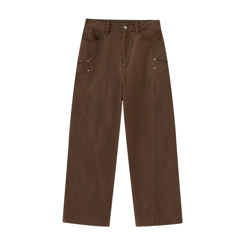 DIDDI_MODA_Split_Panel_Side_Pocket_Riveted_Washed_Women&