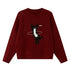 DIDDI_MODA_Sporty_Kitten_Laser_Bead_Knitted_Round_Neck_Women&
