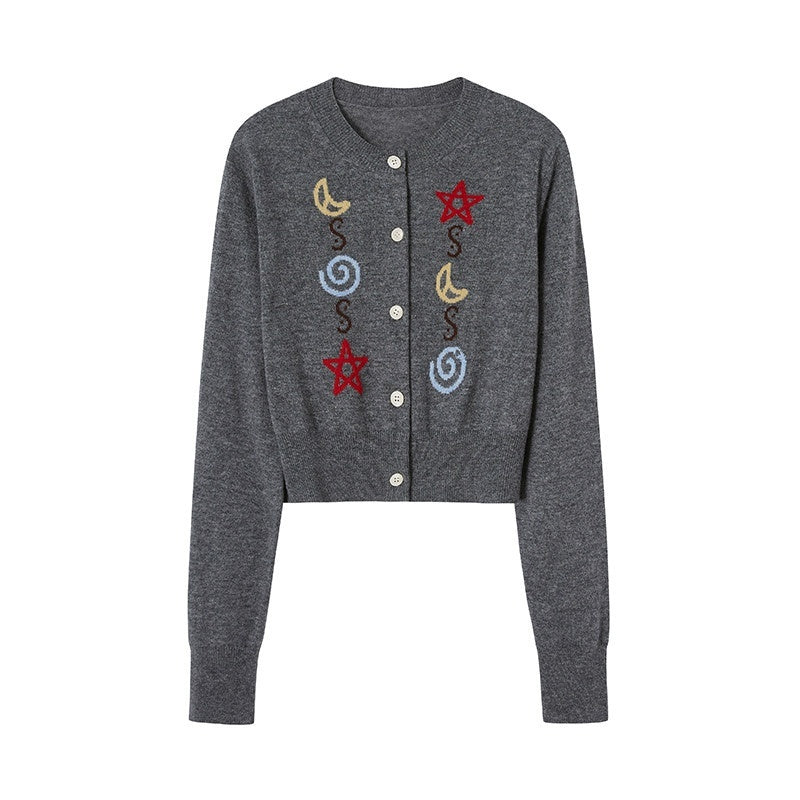 DIDDI_MODA_Star_Moon_Knit_Contrast_Panel_Cropped_Round_Neck_Women&