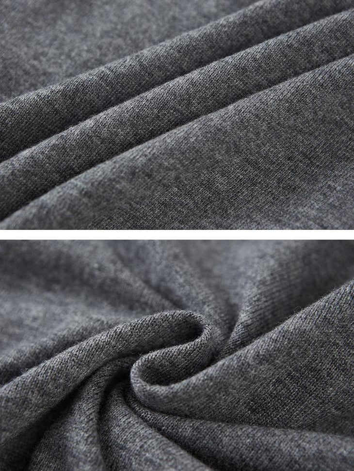 DIDDI MODA Star Moon Knit Contrast Panel Cropped Round Neck Women&