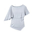 DIDDI_MODA_Striped_Asymmetric_Cape_Slim_Faux_Layer_Batwing_Women&