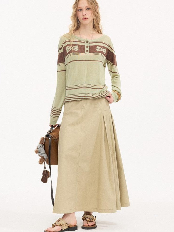DIDDI MODA Striped Butterfly Open Cardigan Women&