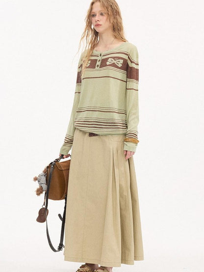 DIDDI MODA Striped Butterfly Open Cardigan Women&