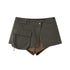 DIDDI_MODA_Striped_V-neck_Patchwork_Washed_Skort_Women&
