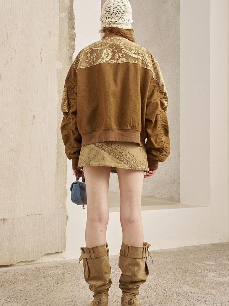 DIDDI MODA Structured Paisley Print Loose Fit Women&