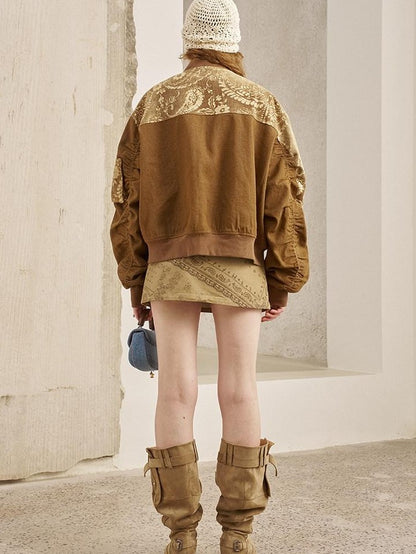 DIDDI MODA Structured Paisley Print Loose Fit Women&