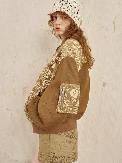 DIDDI MODA Structured Paisley Print Loose Fit Women&