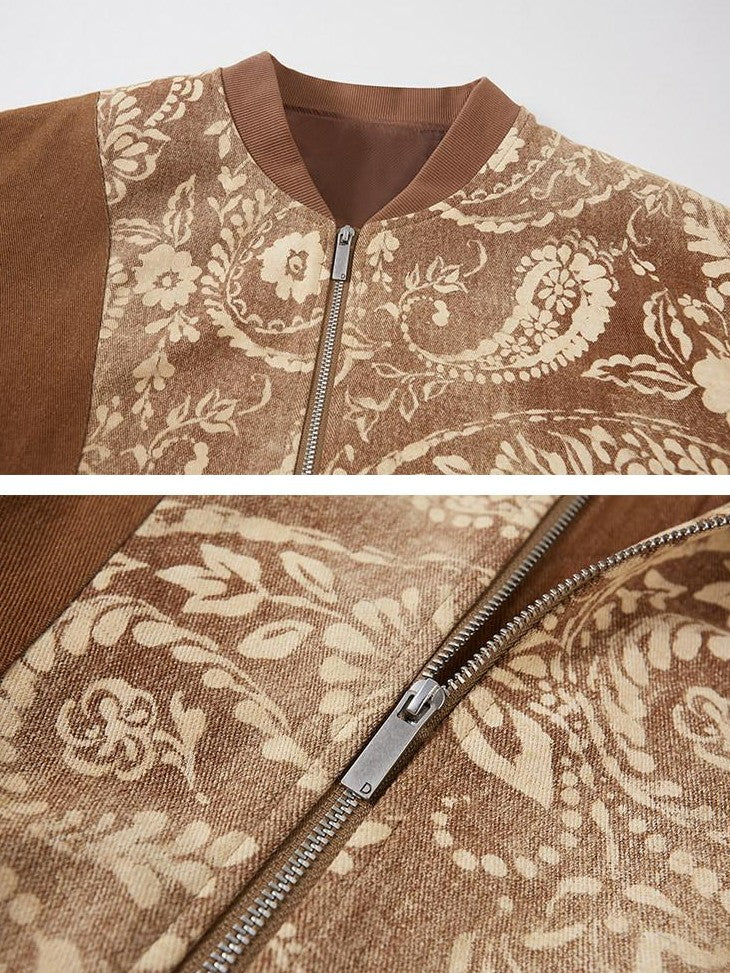 DIDDI MODA Structured Paisley Print Loose Fit Women&