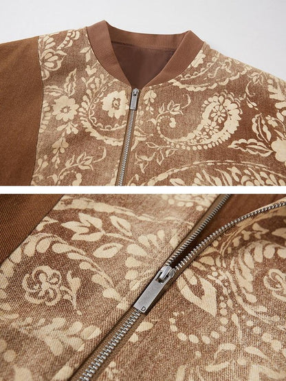 DIDDI MODA Structured Paisley Print Loose Fit Women&