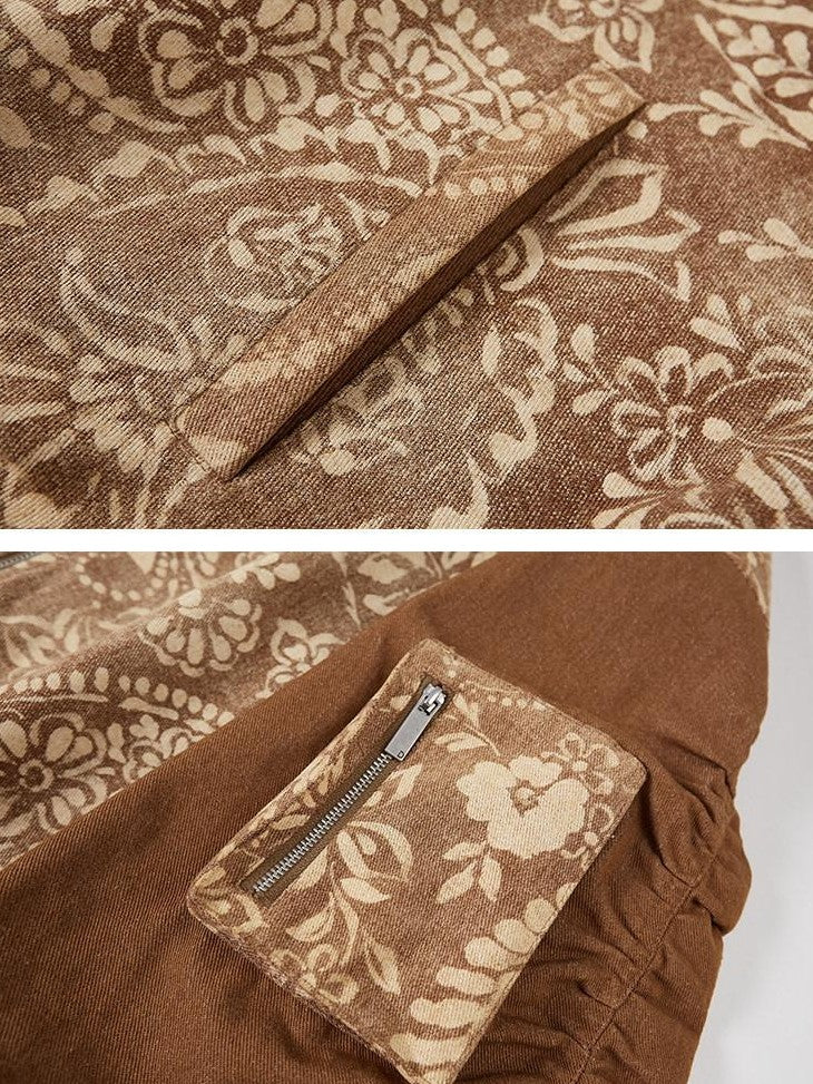 DIDDI MODA Structured Paisley Print Loose Fit Women&