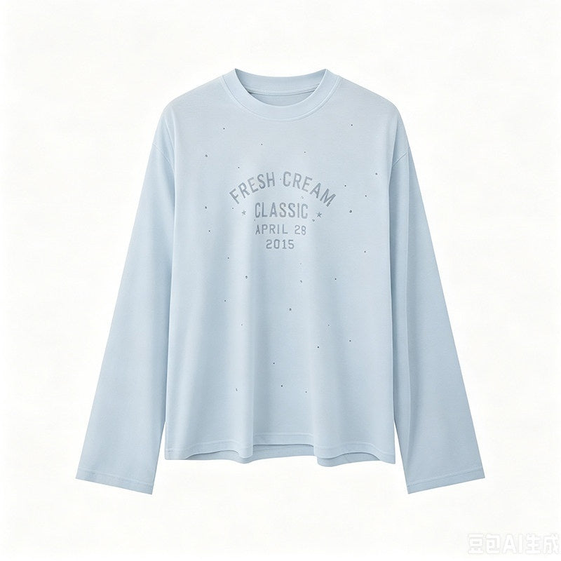 DIDDI_MODA_Textured_Sheer_Vintage_Distressed_Slogan_Print_Women&
