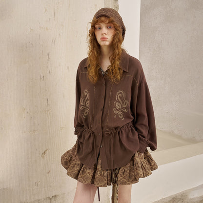 DIDDI_MODA_Velvet_Bead_Embroidered_Colorblock_Stripe_Asymmetric_Women&
