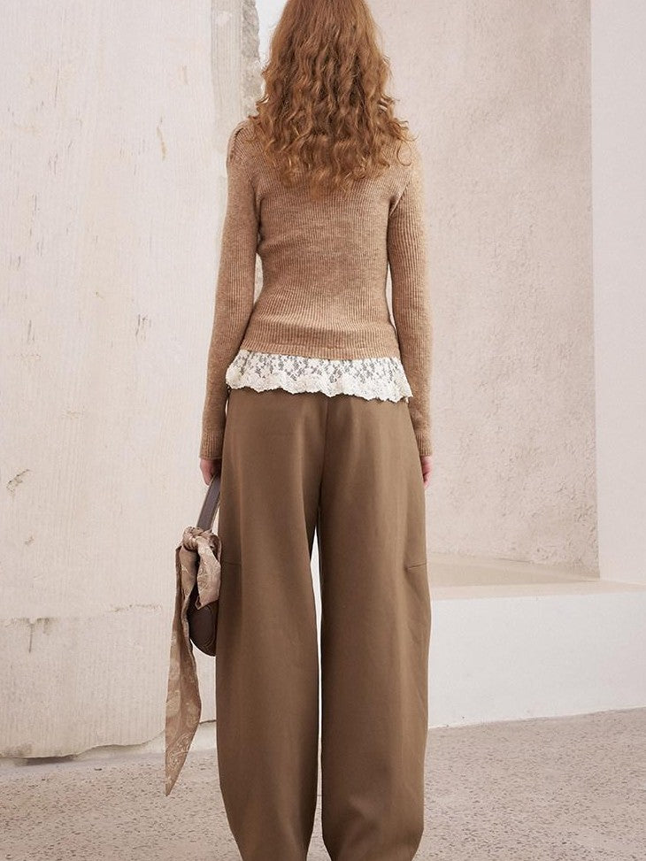 DIDDI MODA Vintage Crochet Openwork Layered Women&