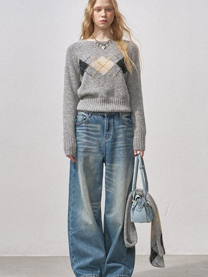 DIDDI MODA Vintage Relaxed Distressed Washed Women&