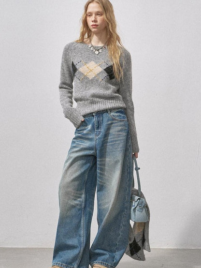 DIDDI MODA Vintage Relaxed Distressed Washed Women&