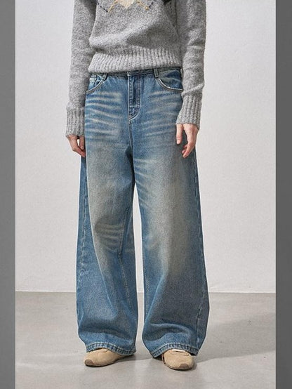 DIDDI MODA Vintage Relaxed Distressed Washed Women&