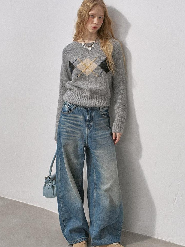 DIDDI MODA Vintage Relaxed Distressed Washed Women&