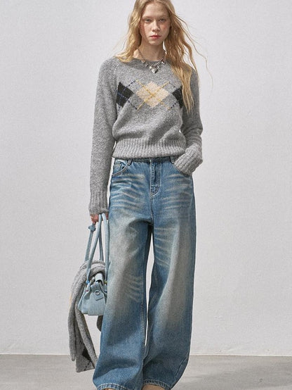 DIDDI MODA Vintage Relaxed Distressed Washed Women&