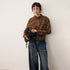 DIDDI_MODA_Vintage_Wash_Loose_Fit_Stand_Collar_Pockets_Cropped_Women&