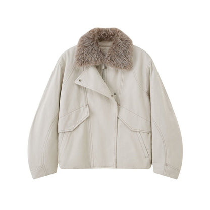 DIDDI_MODA_Washed_Denim_Padded_Zip_Utility_Women&