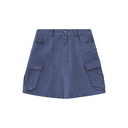 DIDDI_MODA_Washed_Taupe_Large_Pocket_Utility_Short_Women&