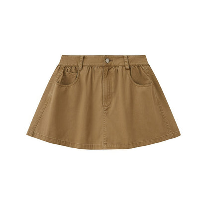 DIDDI_MODA_Washed_Vintage_Ruching_Low_Waist_Women&