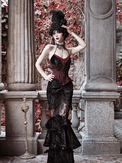 DIDDI MODA White Wide Waistband 3d Floral A Line Women&