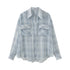 DIDDI_MODA_Yellow_White_Stripe_Pleated_Polo_Collar_Women&