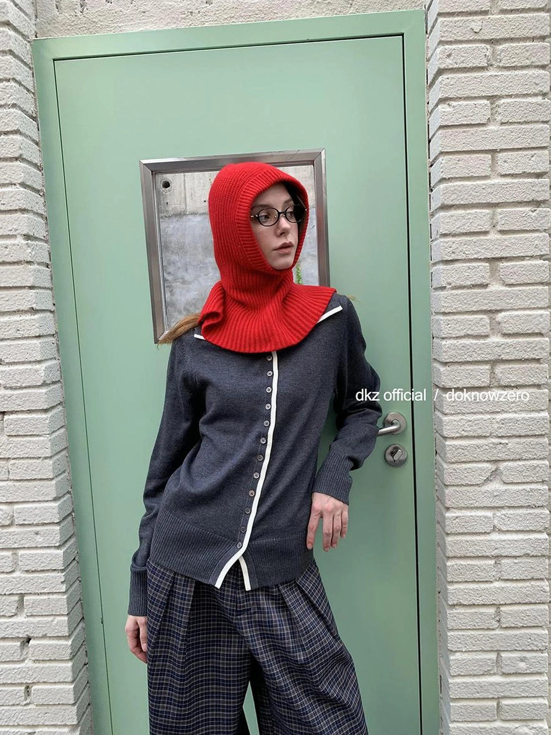 DKZ OFFICIAL 100 % Wool Balaclava Knitted Hat