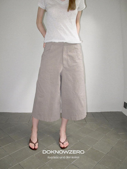 DKZ OFFICIAL Apricot Belted Button Natural Waist Women&