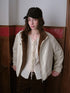 DKZ_OFFICIAL_Apricot_Contrast_Fur_Collar_Zip_Front_Women&