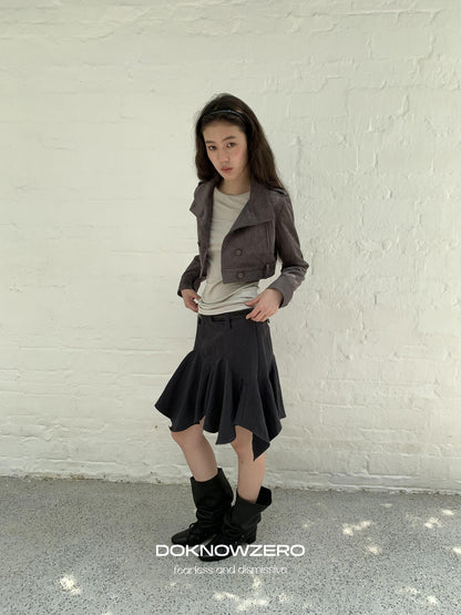 DKZ OFFICIAL Asymmetric Washed Lyocell Women&