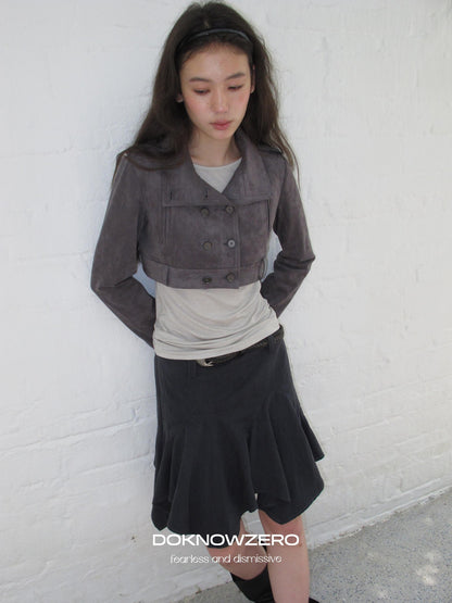 DKZ OFFICIAL Asymmetric Washed Lyocell Women&