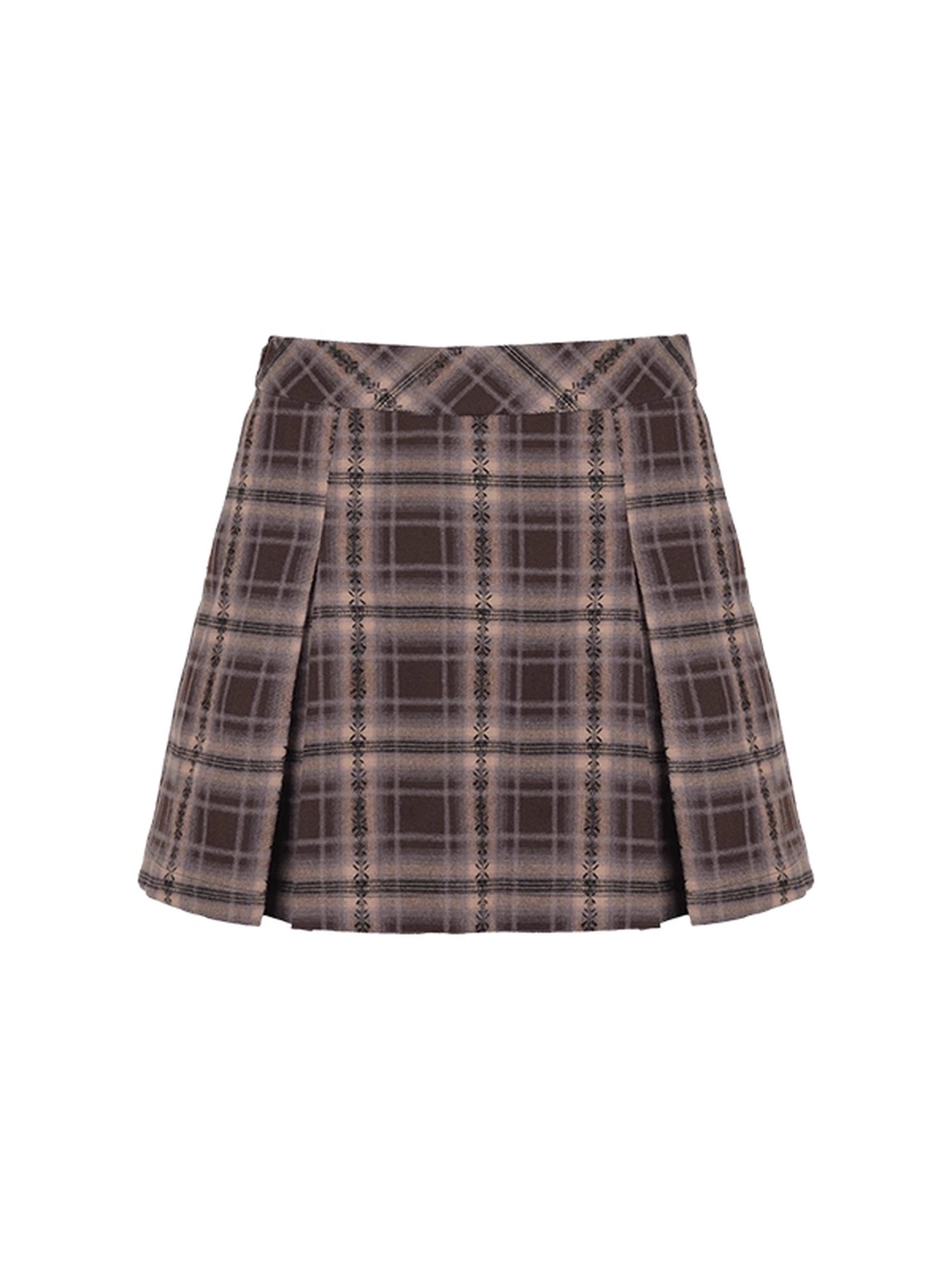 DKZ_OFFICIAL_Autumn_High_Waist_Plaid_A_Line_Skirt_MISSTT