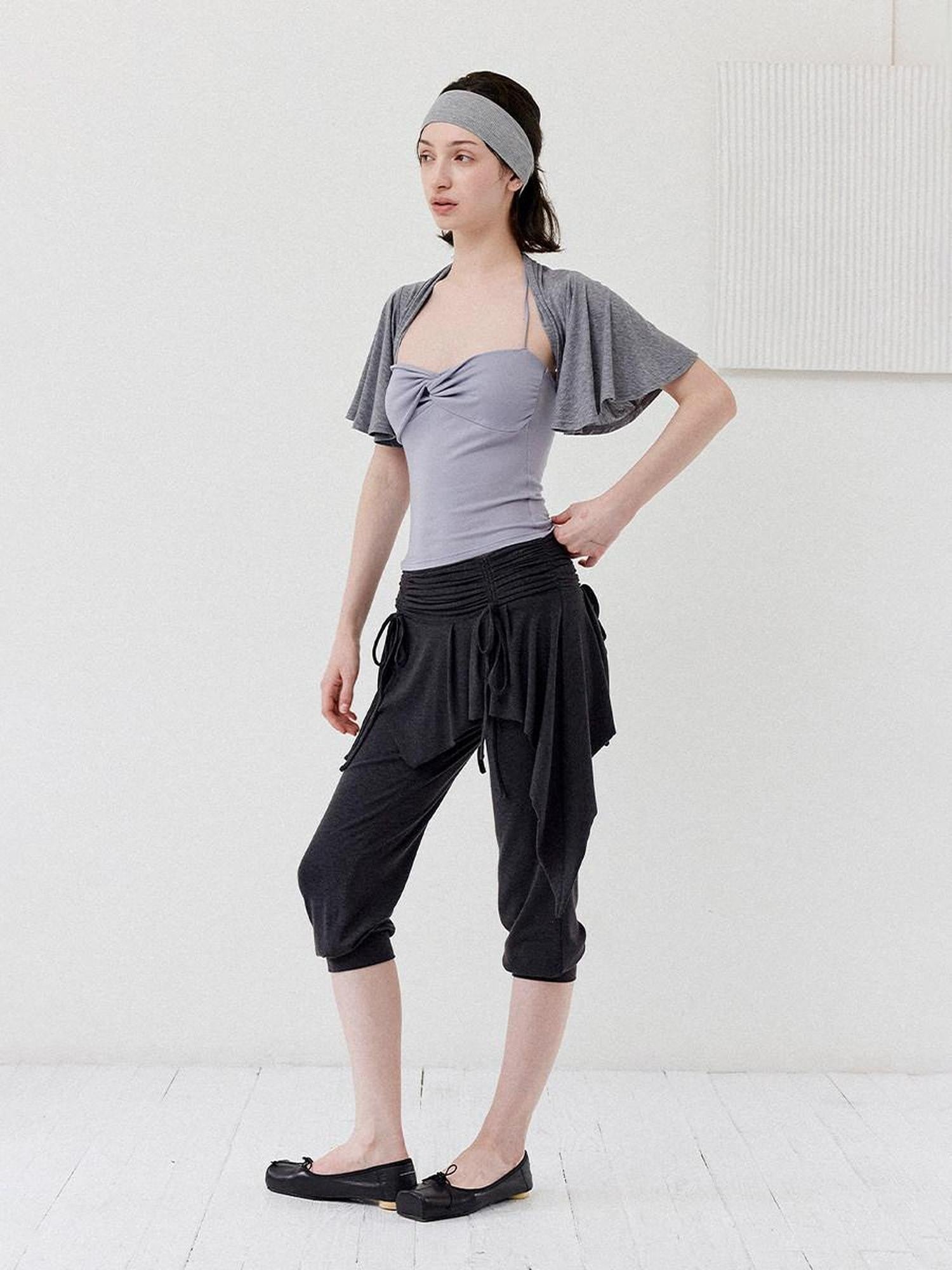 DKZ OFFICIAL Ballet Inspired Twisted Knot Halter Women&