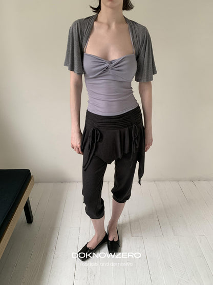 DKZ OFFICIAL Ballet Inspired Twisted Knot Halter Women&