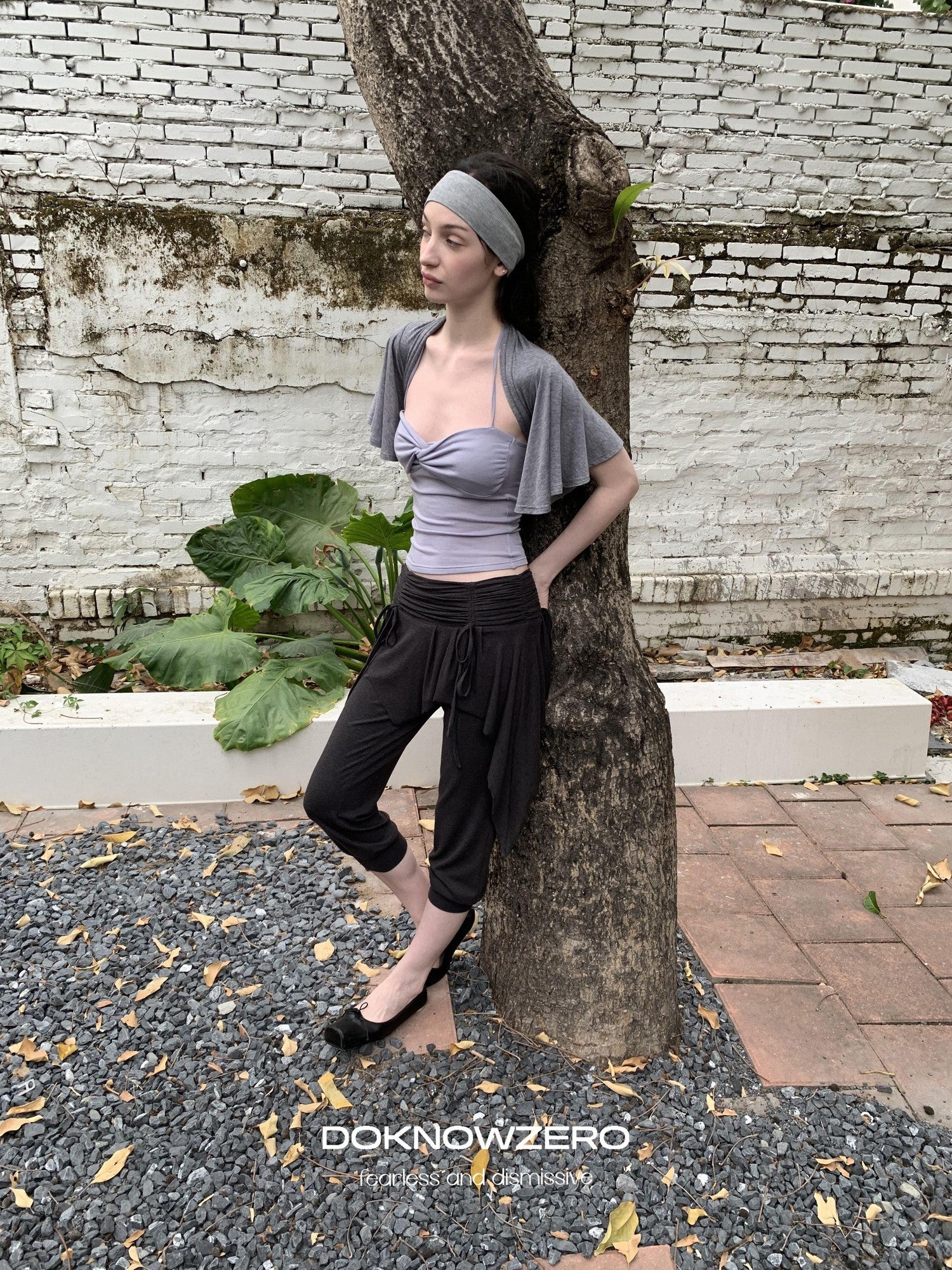 DKZ OFFICIAL Ballet Inspired Twisted Knot Halter Women&