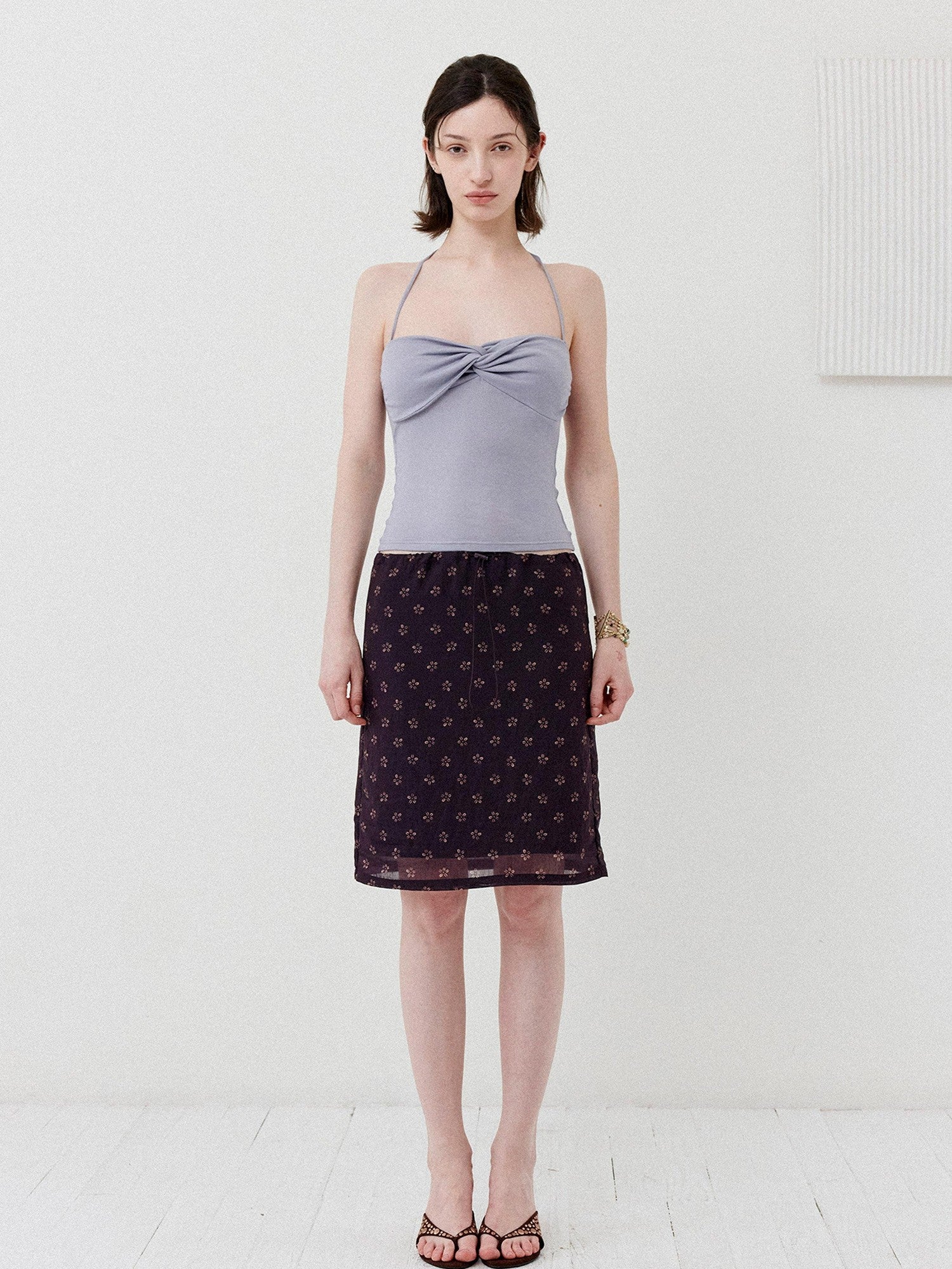 DKZ OFFICIAL Ballet Inspired Twisted Knot Halter Women&