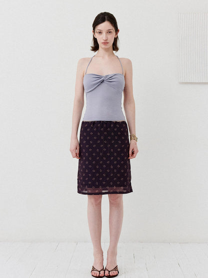 DKZ OFFICIAL Ballet Inspired Twisted Knot Halter Women&