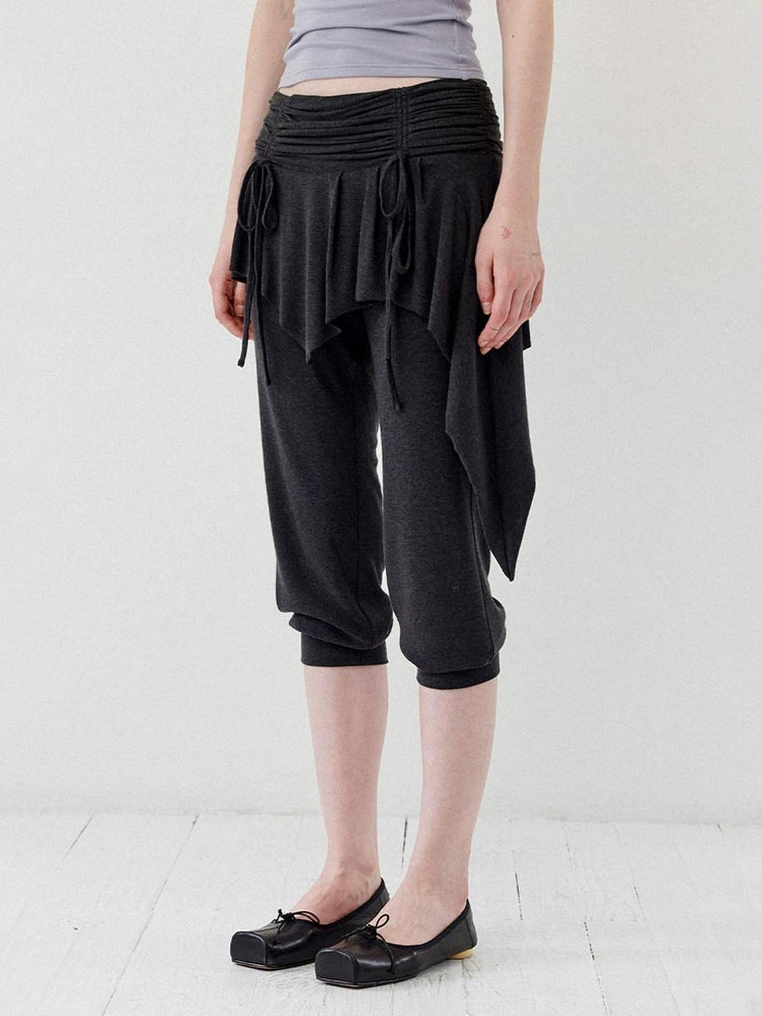 DKZ OFFICIAL Ballet Layered Asym Hem Paneling Women&