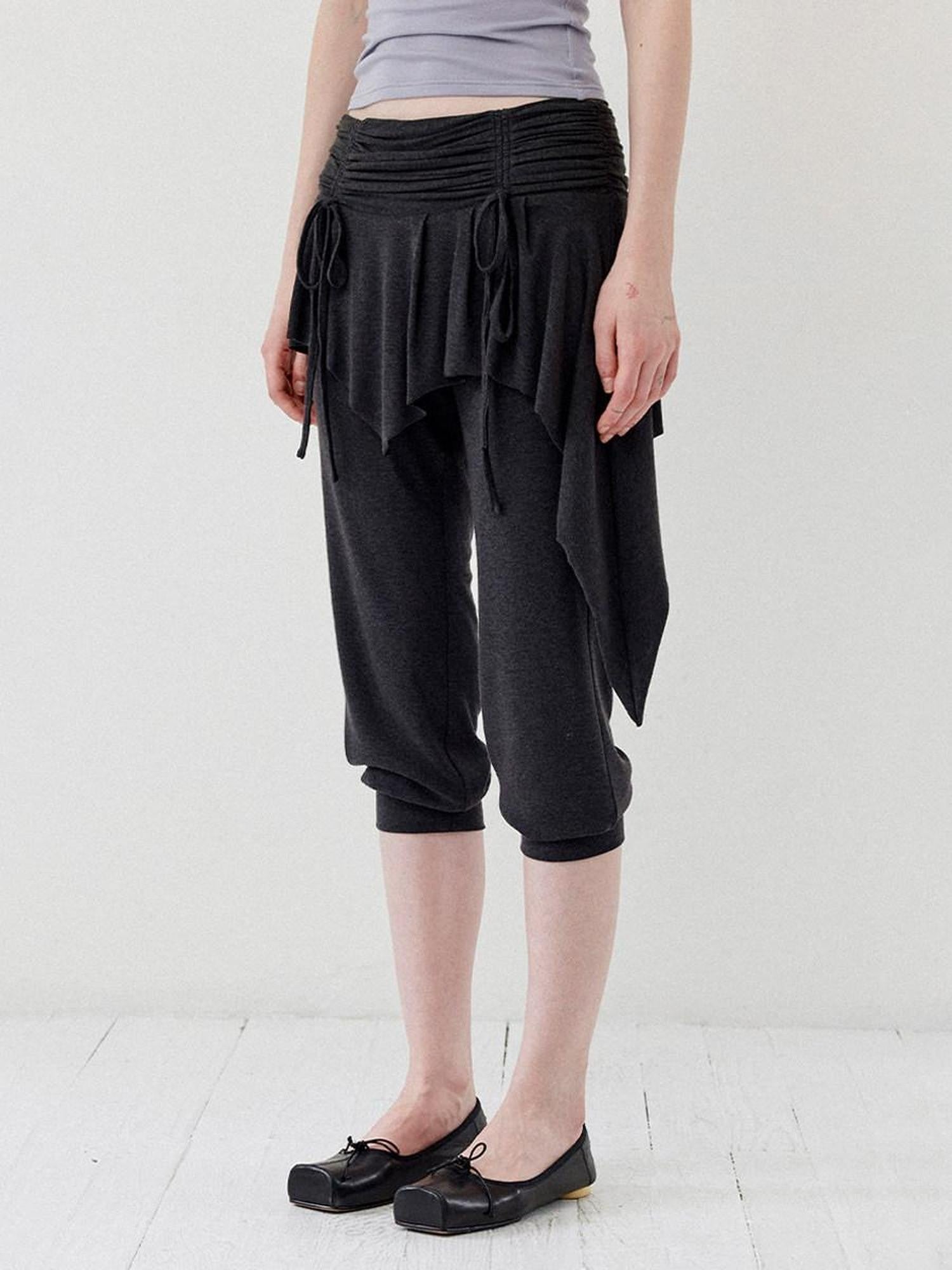 DKZ OFFICIAL Ballet Layered Asym Hem Paneling Women&