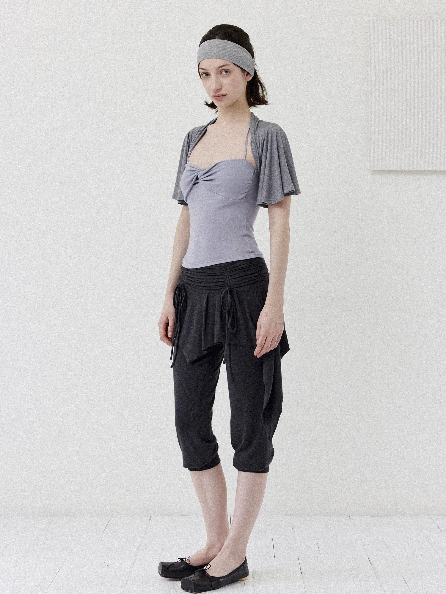 DKZ OFFICIAL Ballet Layered Asym Hem Paneling Women&