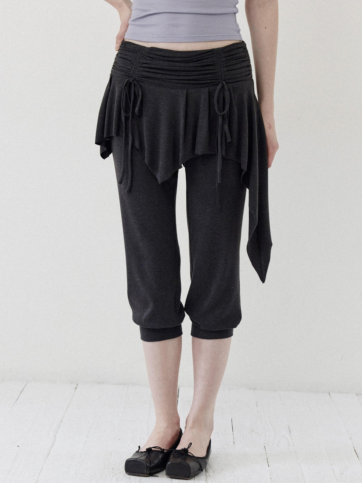 DKZ OFFICIAL Ballet Layered Asym Hem Paneling Women&